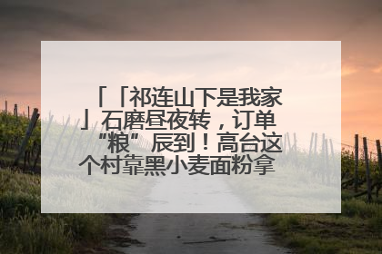 「祁连山下是我家」石磨昼夜转，订单“粮”辰到！高台这个村靠黑小麦面粉拿下成立来最大订单