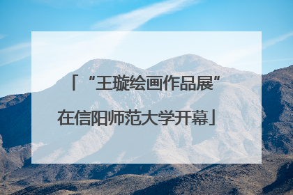 “王璇绘画作品展”在信阳师范大学开幕