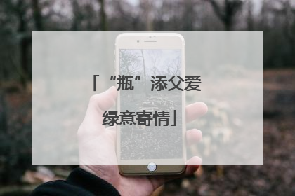 “瓶”添父爱 绿意寄情