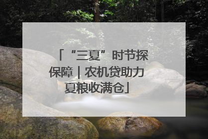 “三夏”时节探保障｜农机贷助力夏粮收满仓