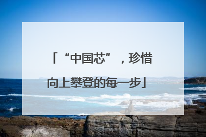 “中国芯”，珍惜向上攀登的每一步