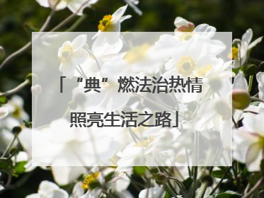 “典”燃法治热情 照亮生活之路