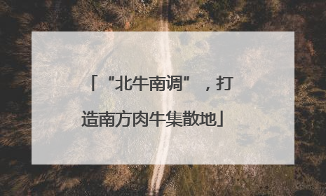 “北牛南调”，打造南方肉牛集散地