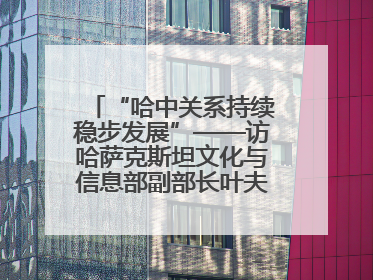 “哈中关系持续稳步发展”——访哈萨克斯坦文化与信息部副部长叶夫根尼·科切托夫