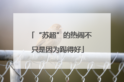 “苏超”的热闹不只是因为踢得好