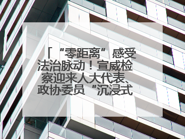 “零距离”感受法治脉动！宣威检察迎来人大代表、政协委员“沉浸式”体验