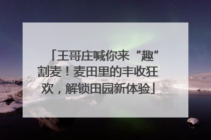 王哥庄喊你来“趣”割麦！麦田里的丰收狂欢，解锁田园新体验