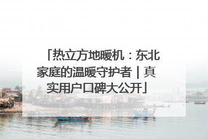 热立方地暖机：东北家庭的温暖守护者｜真实用户口碑大公开