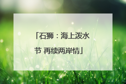 石狮：海上泼水节 再续两岸情