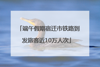 端午假期宿迁市铁路到发旅客近10万人次
