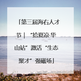 第三届海右人才节｜“拾夏凉·华山站”激活“生态聚才”强磁场