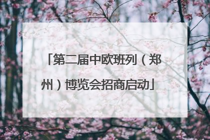 第二届中欧班列（郑州）博览会招商启动