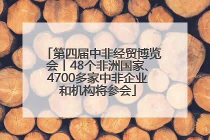 第四届中非经贸博览会丨48个非洲国家、4700多家中非企业和机构将参会