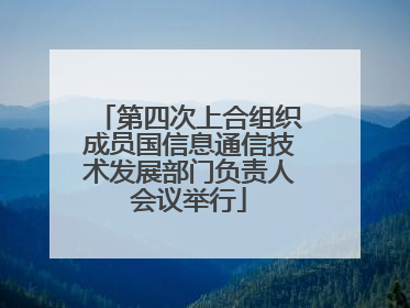 第四次上合组织成员国信息通信技术发展部门负责人会议举行