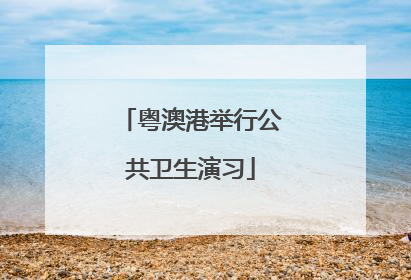 粤澳港举行公共卫生演习