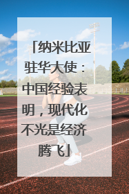 纳米比亚驻华大使：中国经验表明，现代化不光是经济腾飞