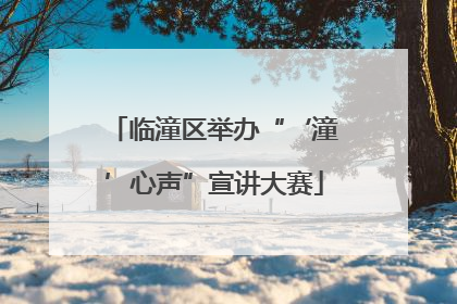 临潼区举办“‘潼’心声”宣讲大赛