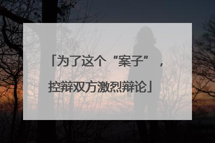 为了这个“案子”，控辩双方激烈辩论
