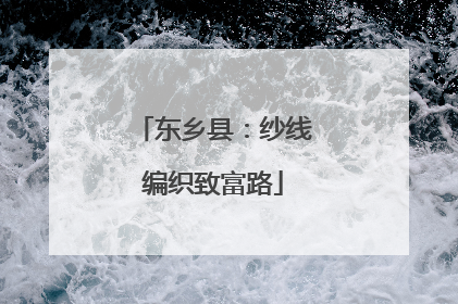 东乡县：纱线编织致富路