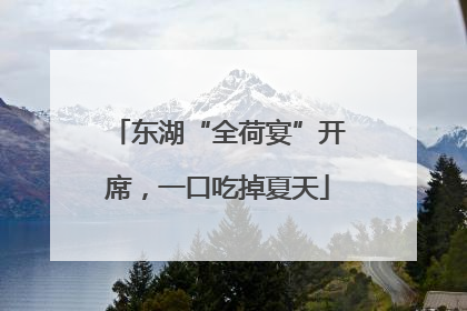 东湖“全荷宴”开席，一口吃掉夏天
