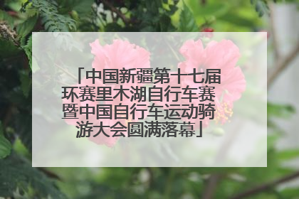 中国新疆第十七届环赛里木湖自行车赛暨中国自行车运动骑游大会圆满落幕