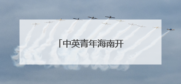 中英青年海南开展蓝碳科研交流