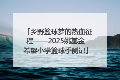 乡野篮球梦的热血征程——2025姚基金希望小学篮球季侧记