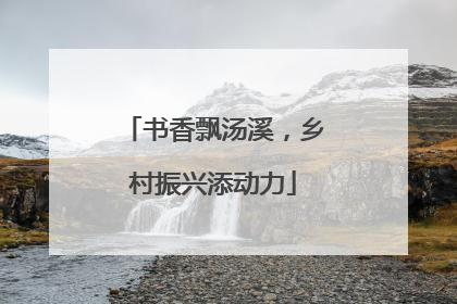 书香飘汤溪，乡村振兴添动力
