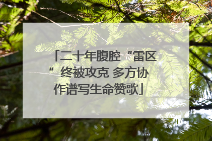 二十年腹腔“雷区”终被攻克 多方协作谱写生命赞歌