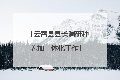 云霄县县长调研种养加一体化工作