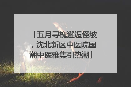 五月寻槐邂逅怪坡，沈北新区中医院国潮中医雅集引热潮