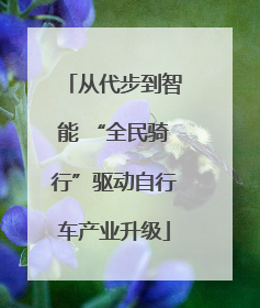 从代步到智能 “全民骑行”驱动自行车产业升级
