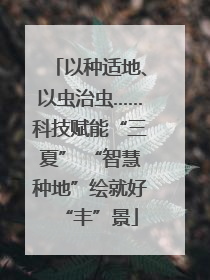 以种适地、以虫治虫……科技赋能“三夏” “智慧种地”绘就好“丰”景