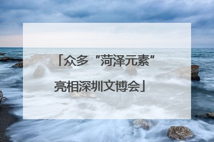 众多“菏泽元素”亮相深圳文博会