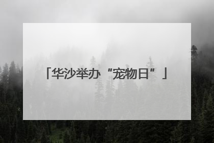 华沙举办“宠物日”