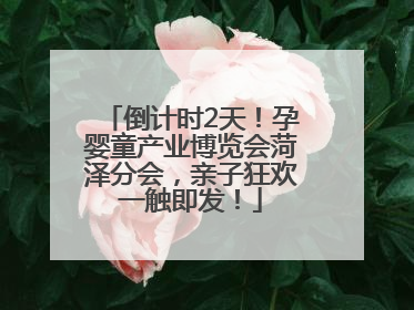 倒计时2天！孕婴童产业博览会菏泽分会，亲子狂欢一触即发！