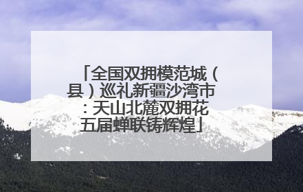 全国双拥模范城（县）巡礼新疆沙湾市：天山北麓双拥花 五届蝉联铸辉煌