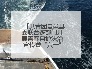 共青团夏邑县委联合多部门开展青春自护法治宣传暨“六一”主题日活动