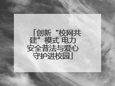 创新“校网共建”模式 电力安全普法与爱心守护进校园