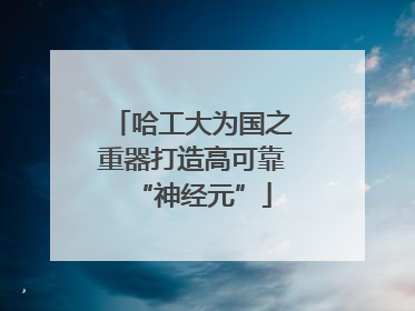 哈工大为国之重器打造高可靠“神经元”