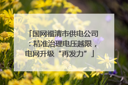国网福清市供电公司：精准治理电压越限，电网升级“再发力”