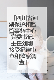 四川省河湖保护和监管事务中心党委书记、主任刘刚 接受纪律审查和监察调查