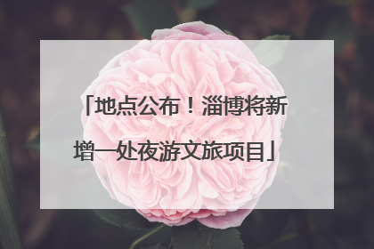 地点公布！淄博将新增一处夜游文旅项目