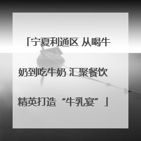 宁夏利通区 从喝牛奶到吃牛奶 汇聚餐饮精英打造“牛乳宴”