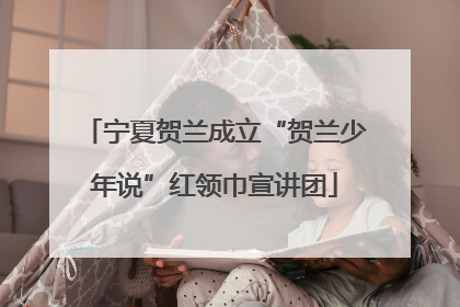 宁夏贺兰成立“贺兰少年说”红领巾宣讲团