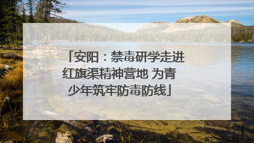 安阳：禁毒研学走进红旗渠精神营地 为青少年筑牢防毒防线