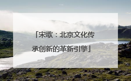 宋歌：北京文化传承创新的革新引擎