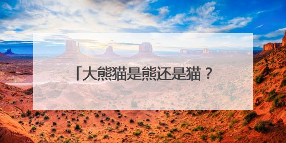 大熊猫是熊还是猫？（把自然讲给你听）