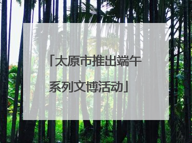 太原市推出端午系列文博活动