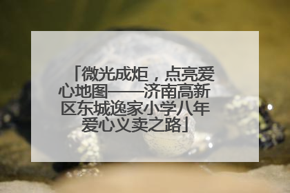 微光成炬，点亮爱心地图——济南高新区东城逸家小学八年爱心义卖之路
